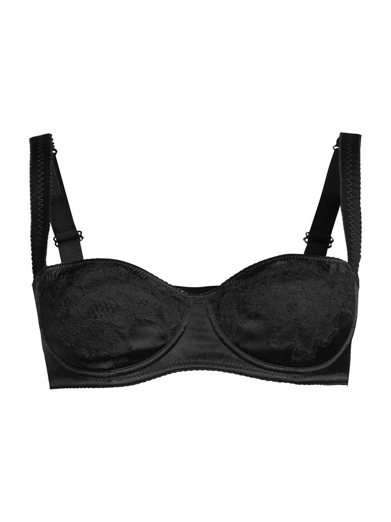 Dolce & Gabbana Silk & Lace Balconnette Bra 1