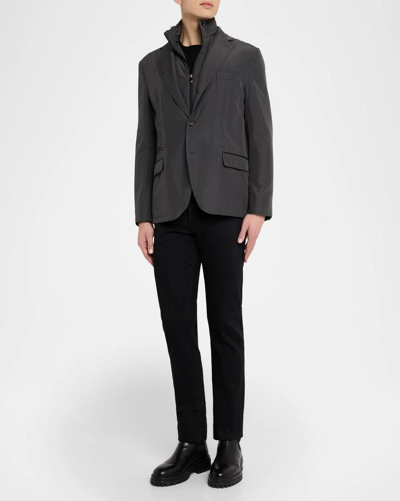 Corneliani Men
s Technical Fabric Single-Breasted Blazer 2