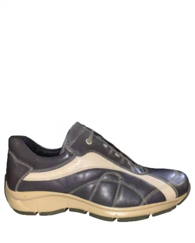 GBX Men's Slip On Walking Shoes In Black/beige 1