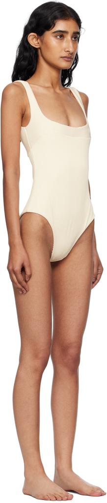 Haight Beige Ribbed Gabi Swimsuit