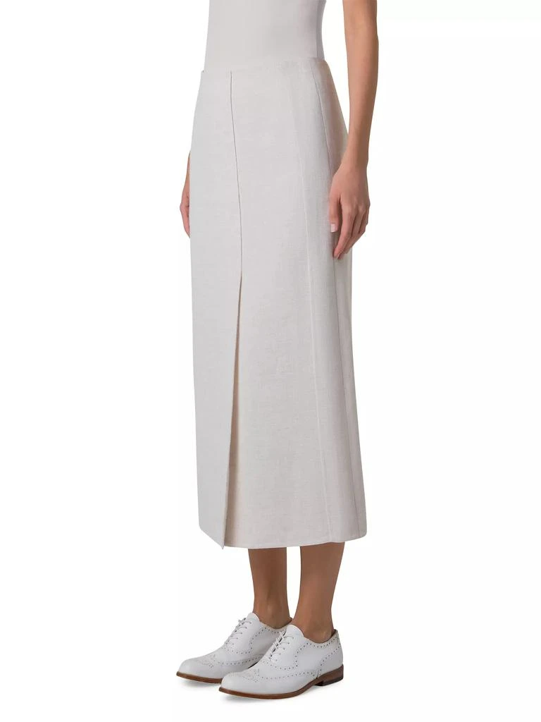Akris Linen Pencil Midi-Skirt 3