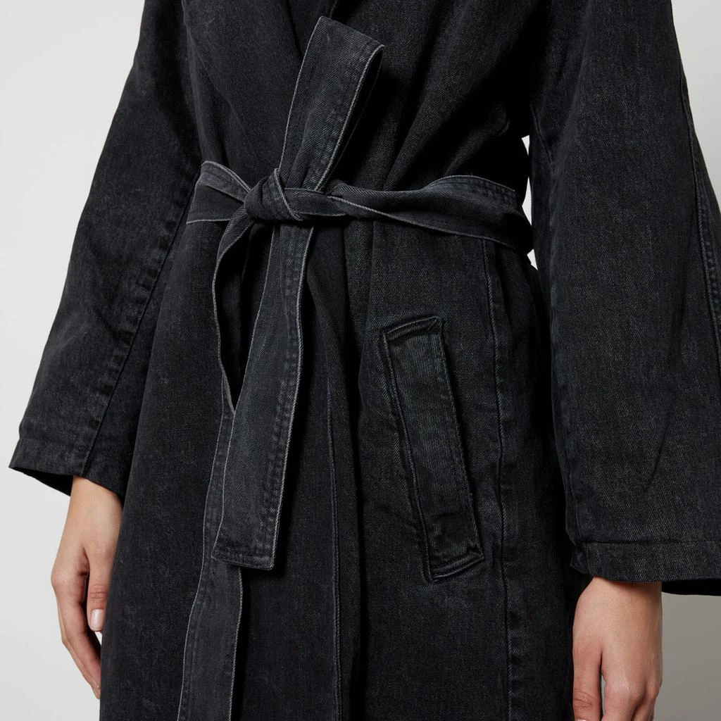 Good American Good American Uniform Denim Trench Coat 4