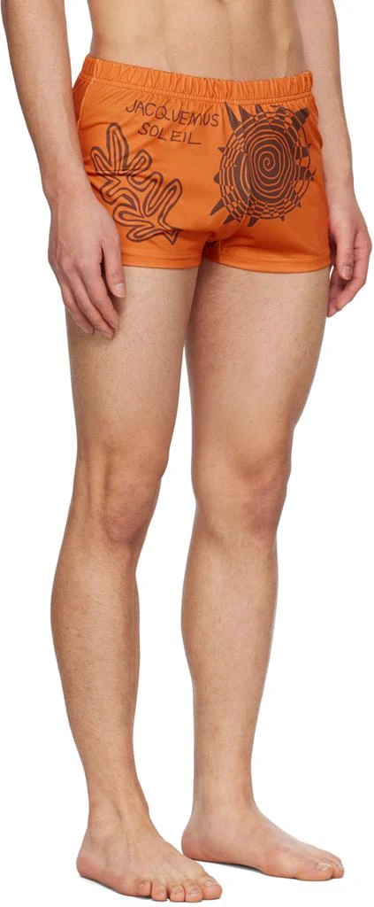 Jacquemus Orange Le Raphia 'Le Short De Bain' Swim Shorts 2