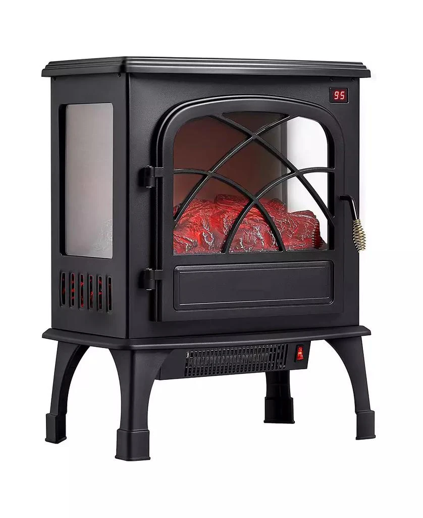 SUGIFT Freestanding Electric Fireplace Stove Heater 1500W with Remote