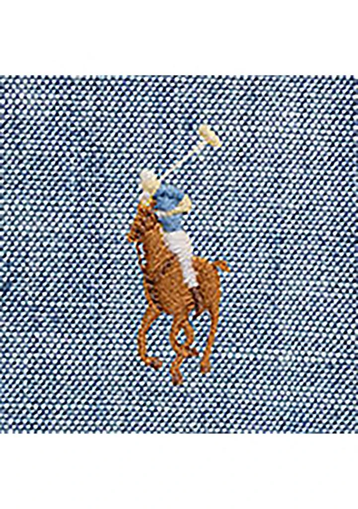 Ralph Lauren Baby Girls Indigo Chambray Bubble Shortall 3