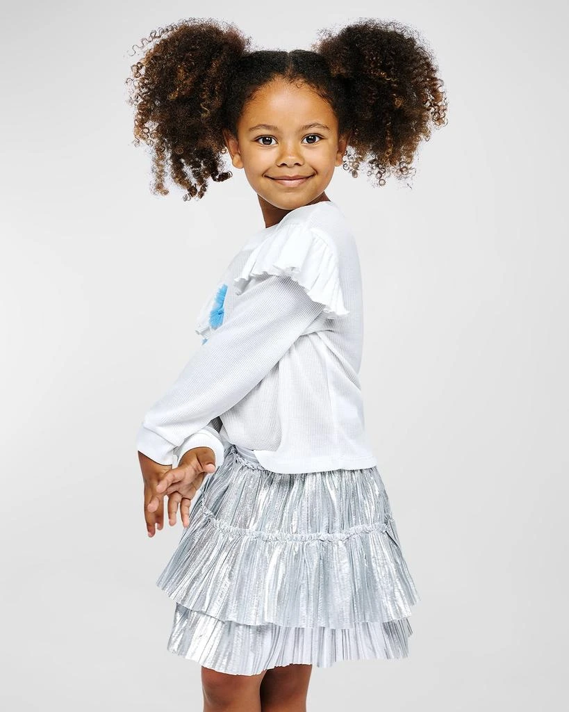 Hannah Banana Girl's Love Ruffle Top, Size 4-10 4