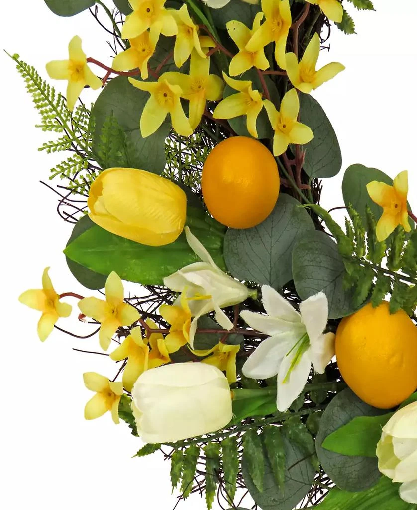 National Tree Company 22 Lemons and Tulips Wreath 4