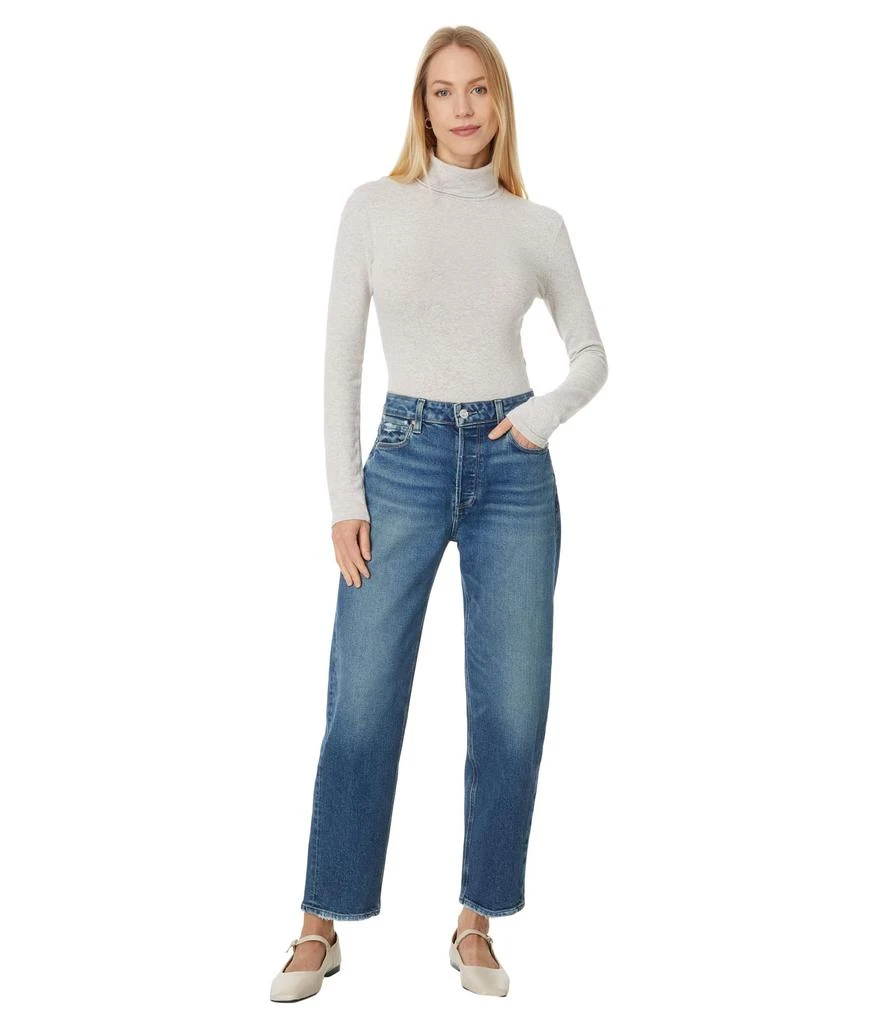 Paige Alexis Covered Button Fly in Lovejoy Distressed 4
