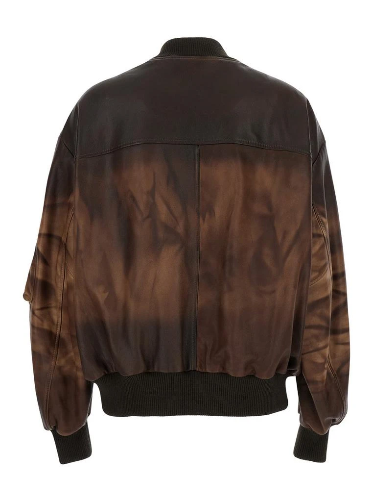 Acne Studios Acne Studios Leather Bomber Jacket 2
