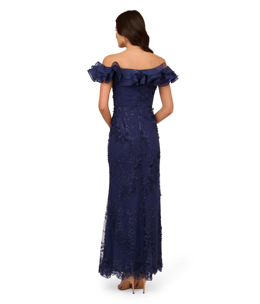 Floral Ruffle Gown – On Sale Now with Up to 69% Off | Discover Exclusive  Deals \u0026 Savings at BeyondStyle – Authentic Adrianna Papell floral ruffle  gown|women|free shipping|clothing|zappos.com|dresses|Women with  Limited-Time Discounts