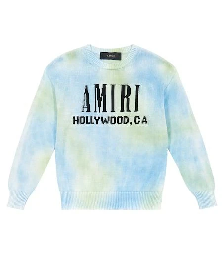 AMIRI Logo tie-dye wool sweater 1