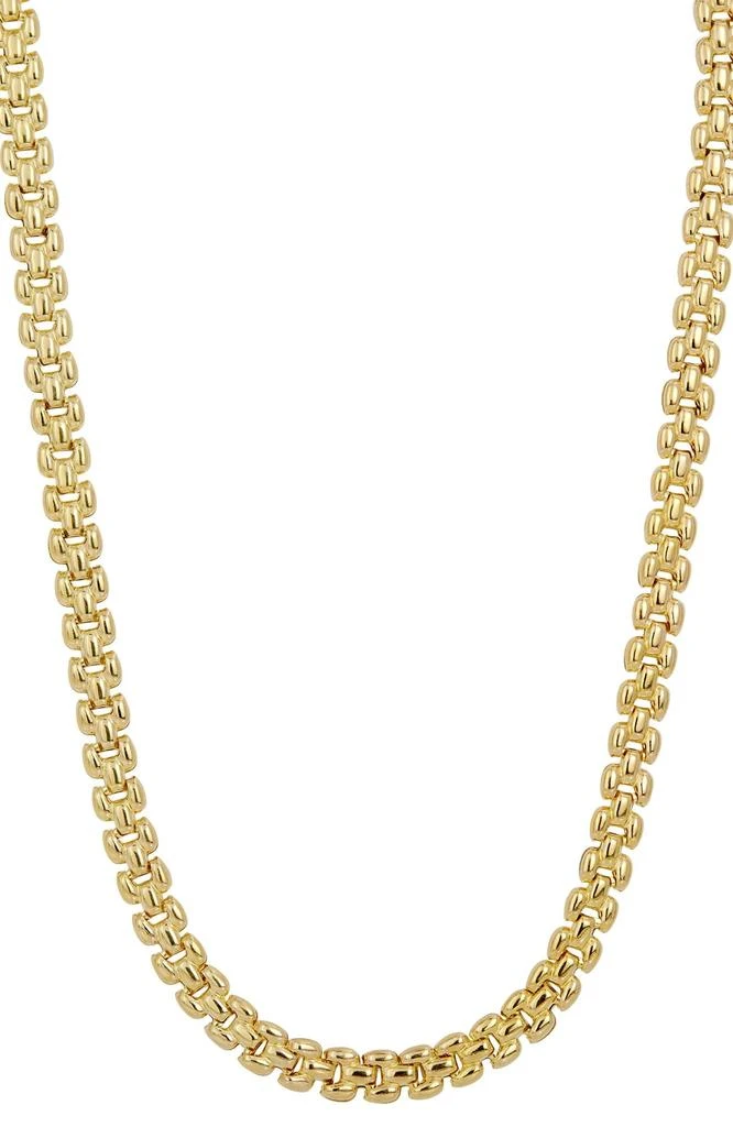 Savvy Cie Jewels 18K ITALIAN GOLD PLATED PANTHER LINK NECKLACE 1