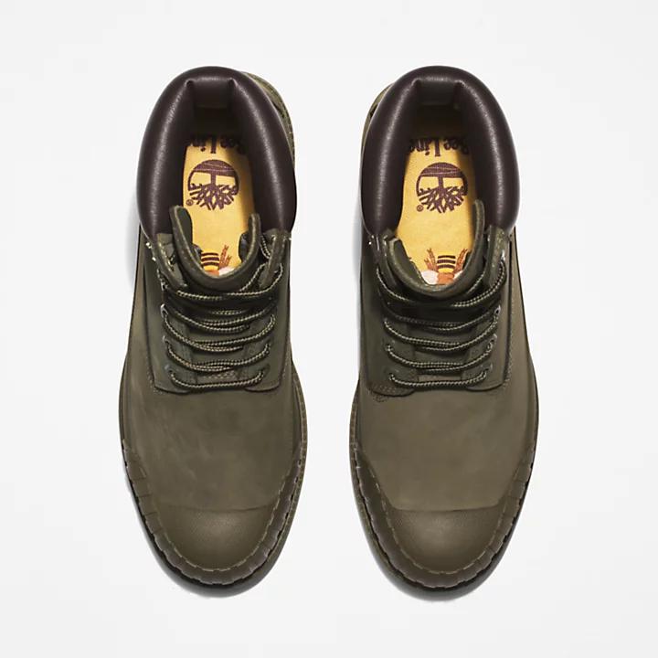Timberland Bee Line x Timberland® 6 Inch Rubber Toe Boot for Men in Dark Green