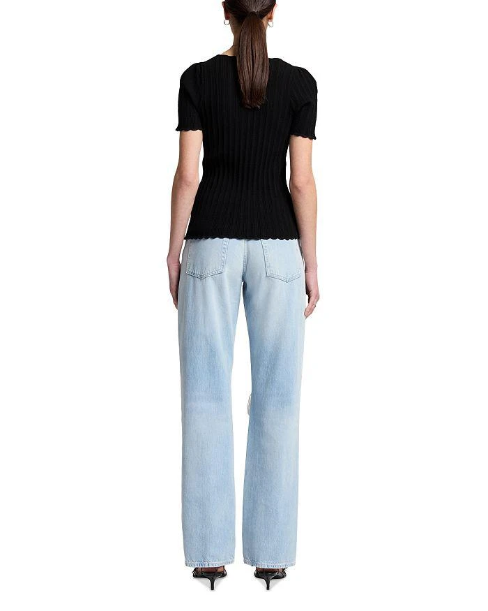 7 For All Mankind Scalloped Edge Top 3