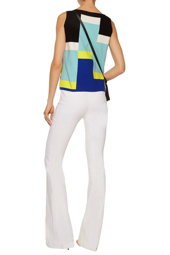 Milly Color-block intarsia-knit top 3