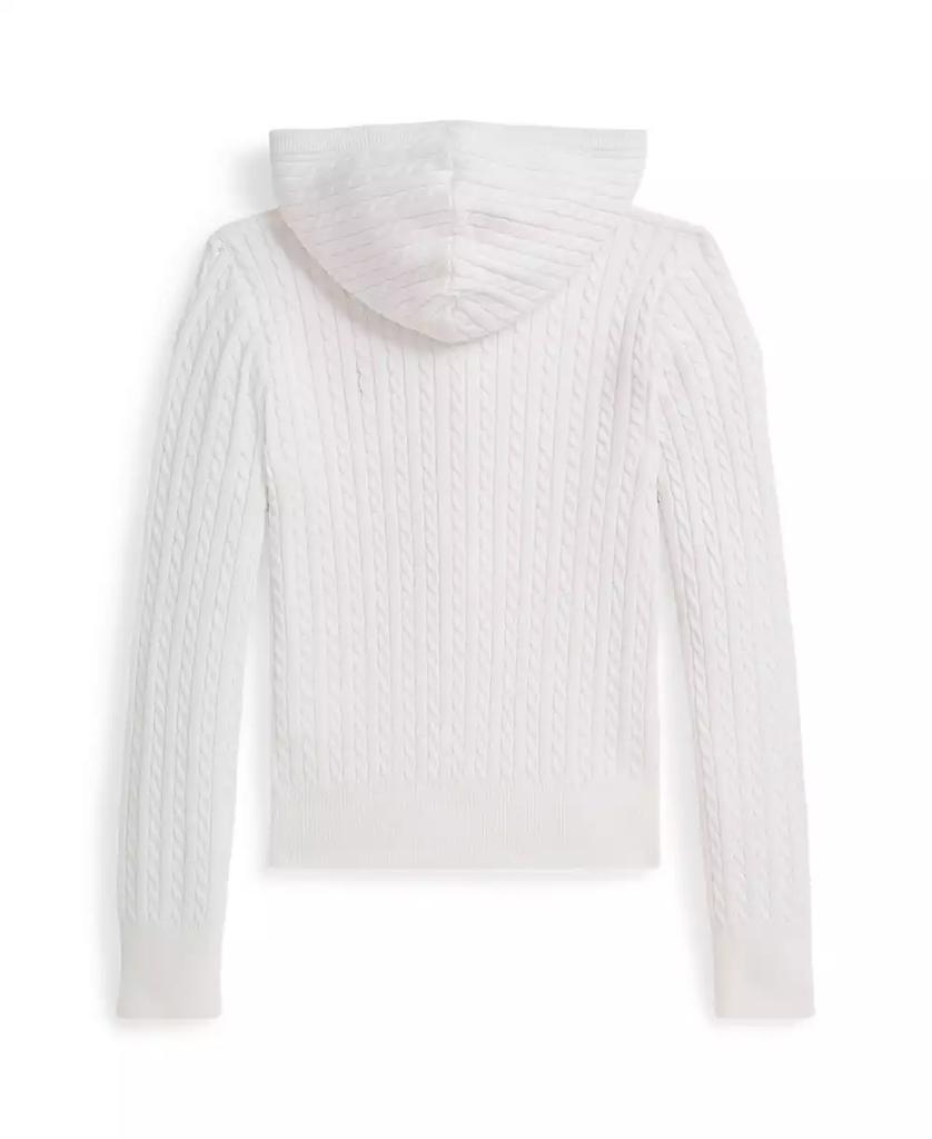 Ralph Lauren Big Girls Mini-Cable Full-Zip Hoodie