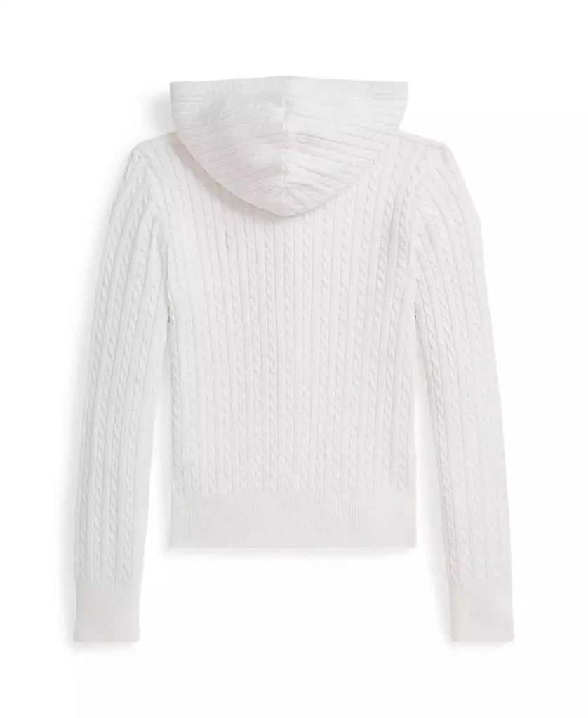 Ralph Lauren Big Girls Mini-Cable Full-Zip Hoodie 2