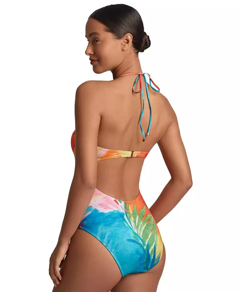 Ralph Lauren Women's Gathered-Front Bandeau One Piece Swimsuit 3