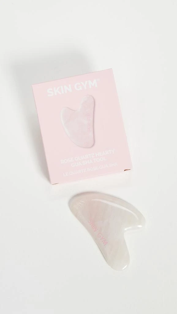 Skin Gym Rose Quartz Sculpty Heart Gua Sha 3