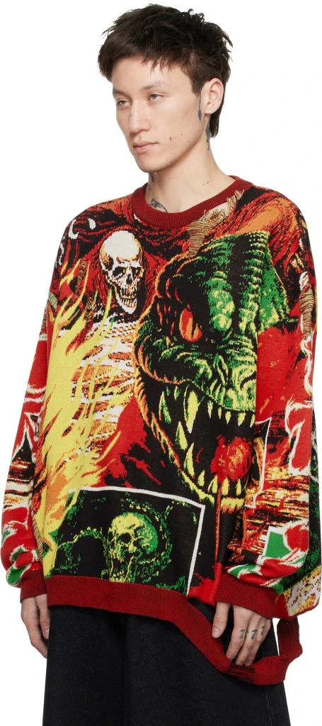 LU'U DAN Multicolor Misfit Jacquard Sweater 4