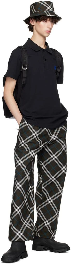 Burberry Black Cotton Polo 4