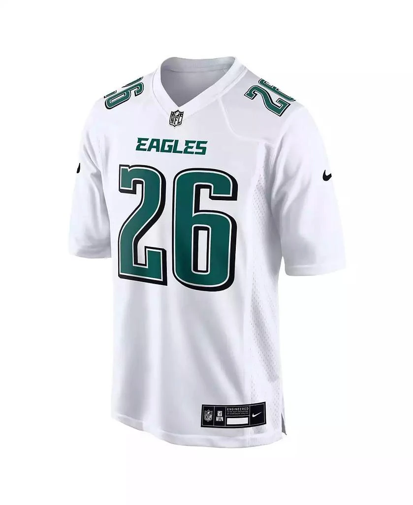 NIKE Men's Saquon Barkley Tundra White Philadelphia Eagles Fashion Game Jersey 2