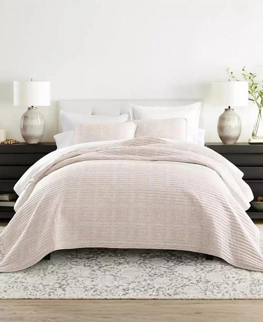 IENJOY HOME Geometric Maze Reversible 2-Pc. Quilt Set 1