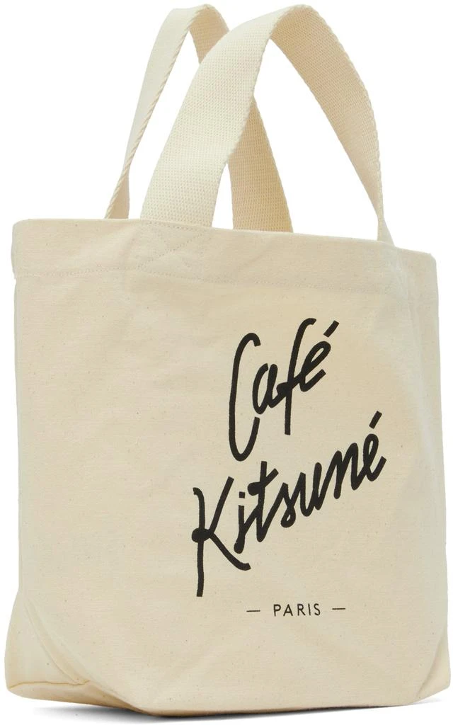 Maison Kitsune Beige Mini 'Café Kitsuné' Tote 2