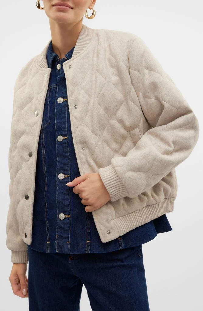 VERO MODA Fortunedora Water Resistant Quilted Bomber Jacket 3