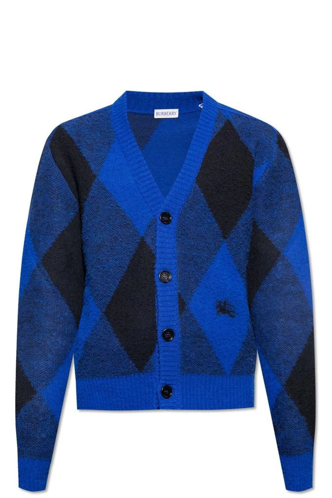 Burberry Burberry Argyle Button-Up Knitted Cardigan 1