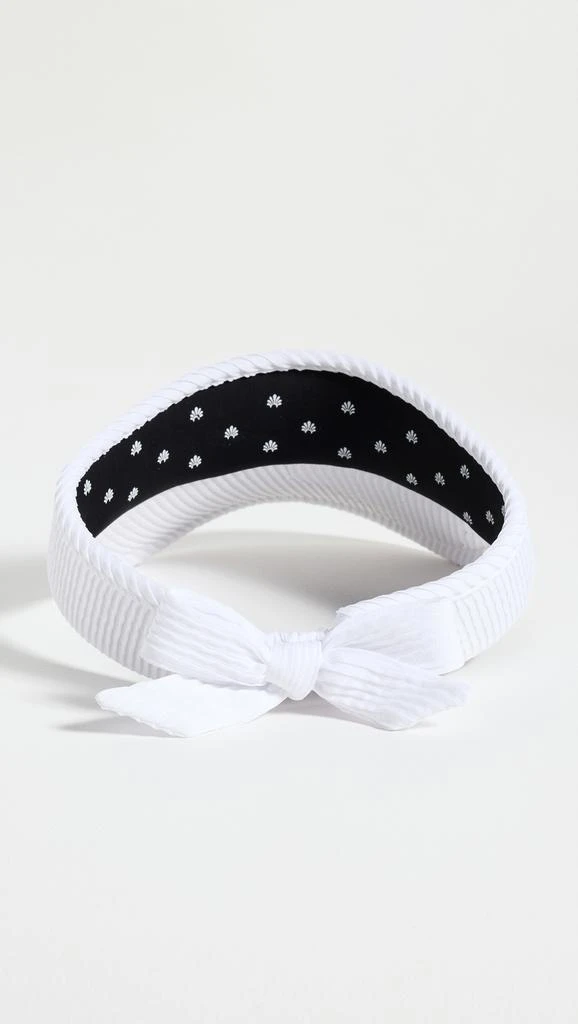 Lele Sadoughi Swimmer Bow Tie Visor 3