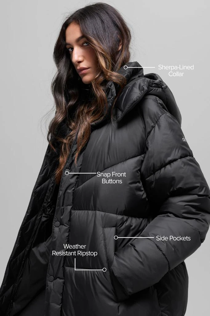 Alo Gold Rush Puffer Trench - Black 2
