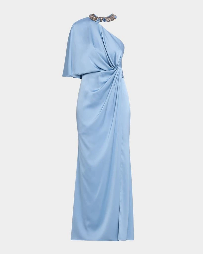 staud blue beaded dress STAUD | LE SABLE DRESS | GREAT WHITE