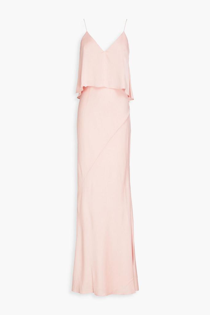 Shona Joy Layered satin-crepe maxi dress