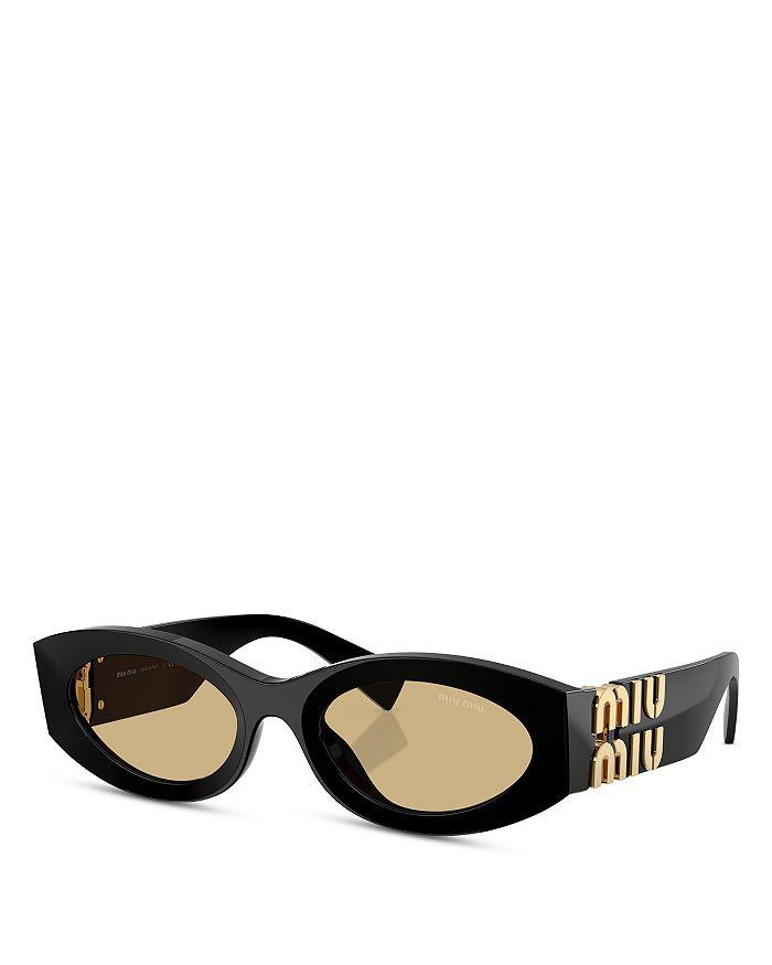 Miu Miu Oval Sunglasses, 54mm