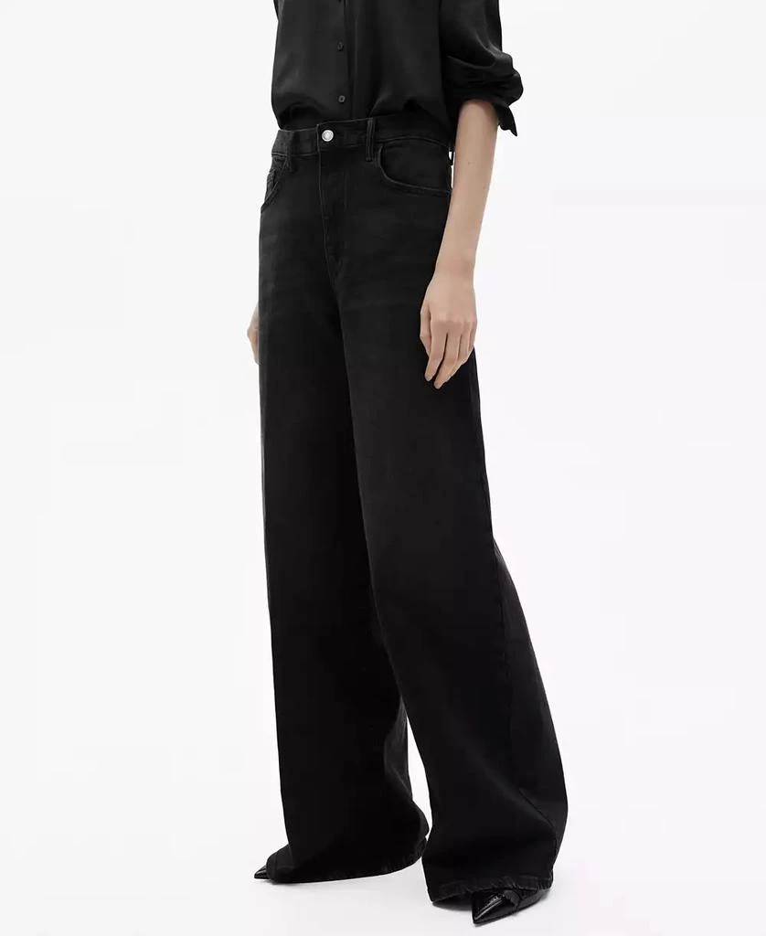Mango Women's High-Waist Wide Leg Jeans 1