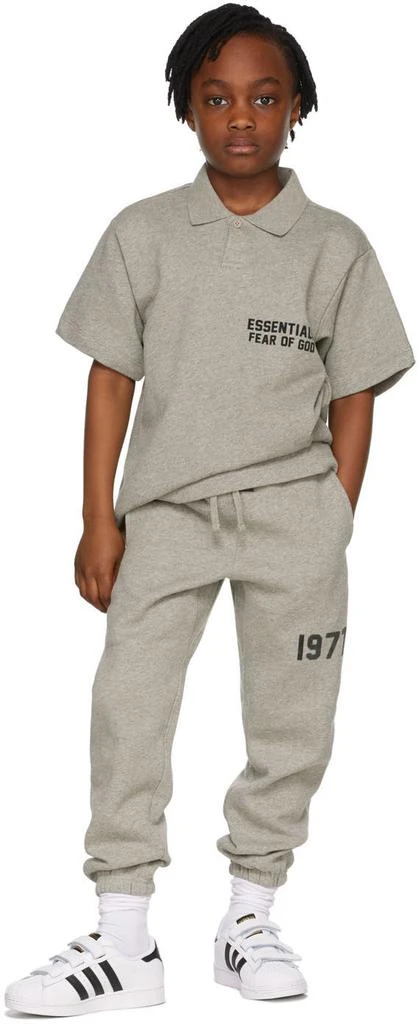 Essentials Kids Gray '1977' Lounge Pants 1