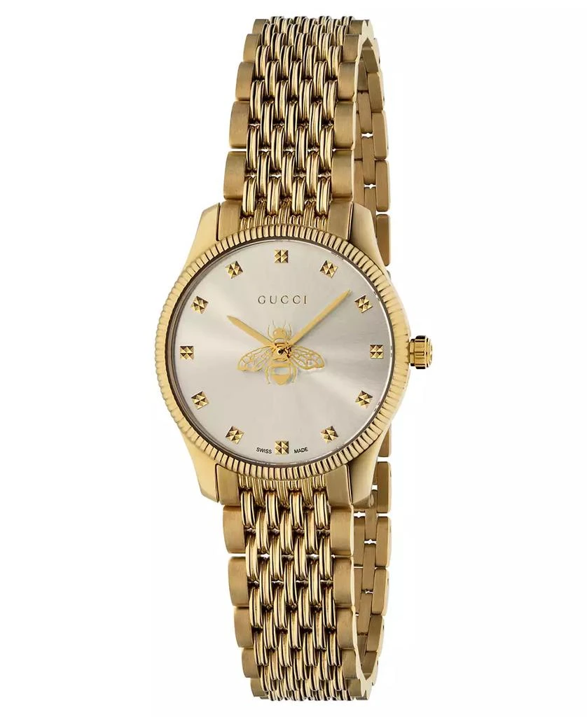 Gucci G-Timeless Gold PVD Stainless Steel Bracelet Watch 29mm 1