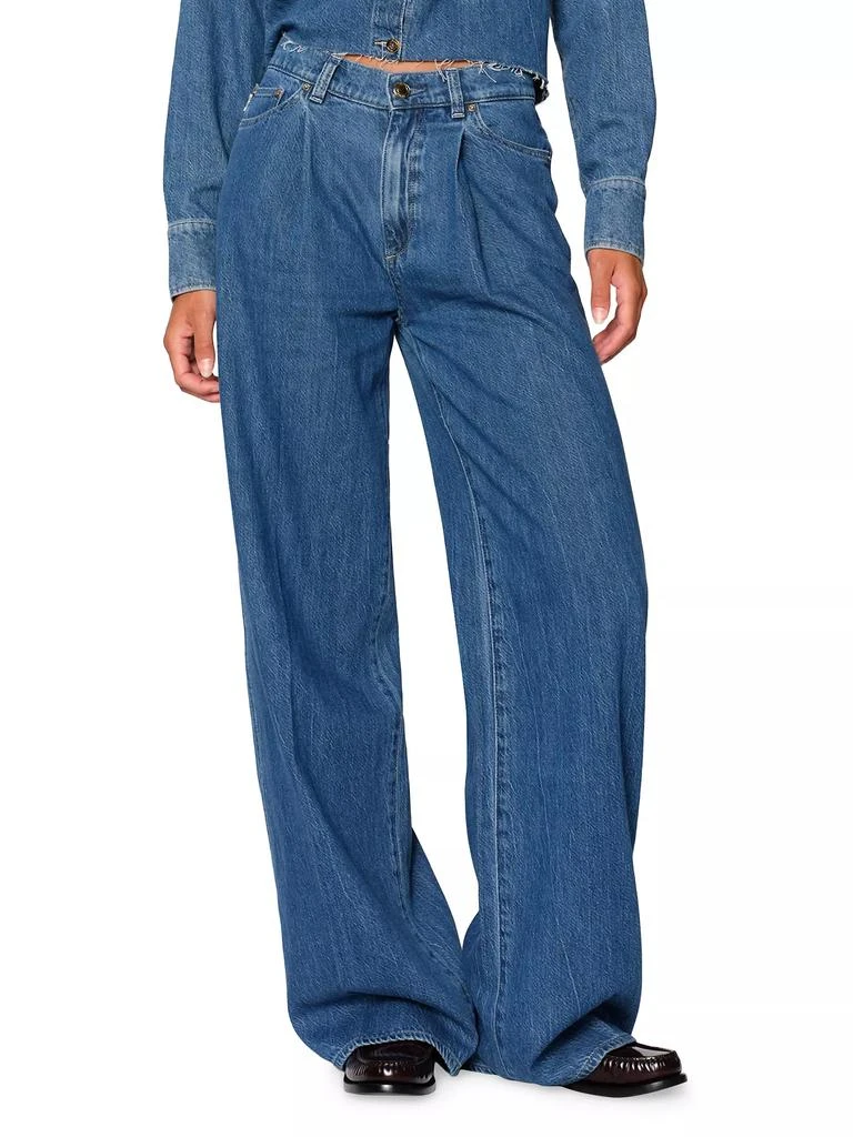 DL1961 DL Aura Isabel Wide Leg Mid Rise Jeans 2