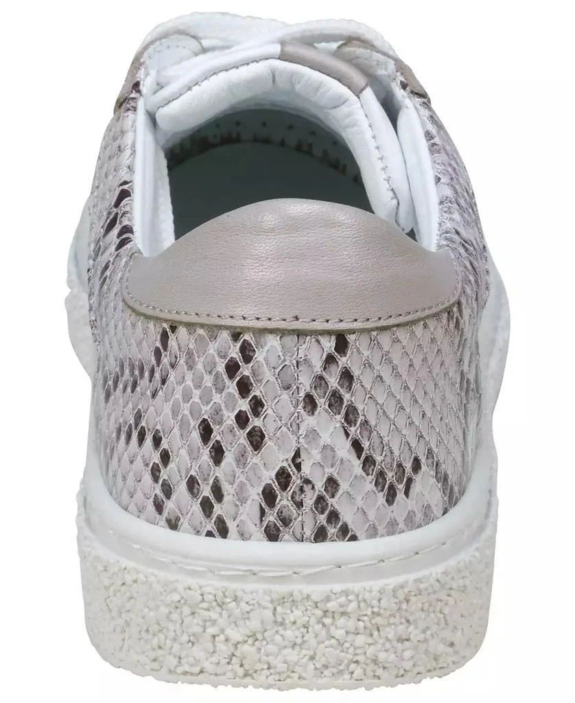 Cools 21 Women's Charlee Snakeskin Two-Tone Star Motif Lace Up Sneakers 4