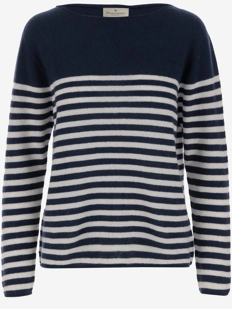 BRUNO MANETTI Bruno Manetti Striped Pullover Sweater 1