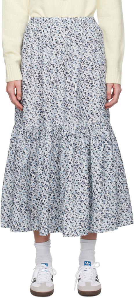 スカート Ganni Bonded Crepe Skirt With Butterfly Hardware Ganni Bonded Crepe Skirt With Butterfly Hardware - Black