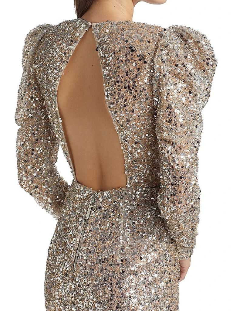 BRONX AND BANCO Tessa Metallic Sequin Minidress 6