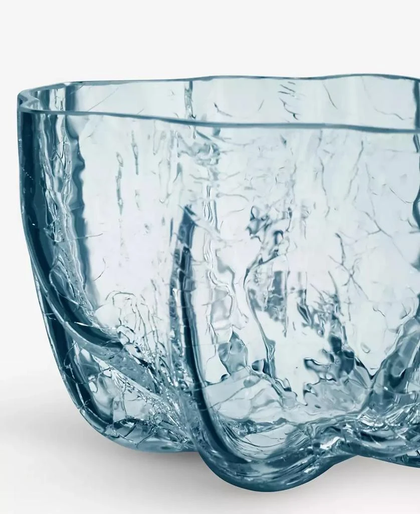 Kosta Boda 3.8" Circular Crystal Glass Crackle Bowl 4