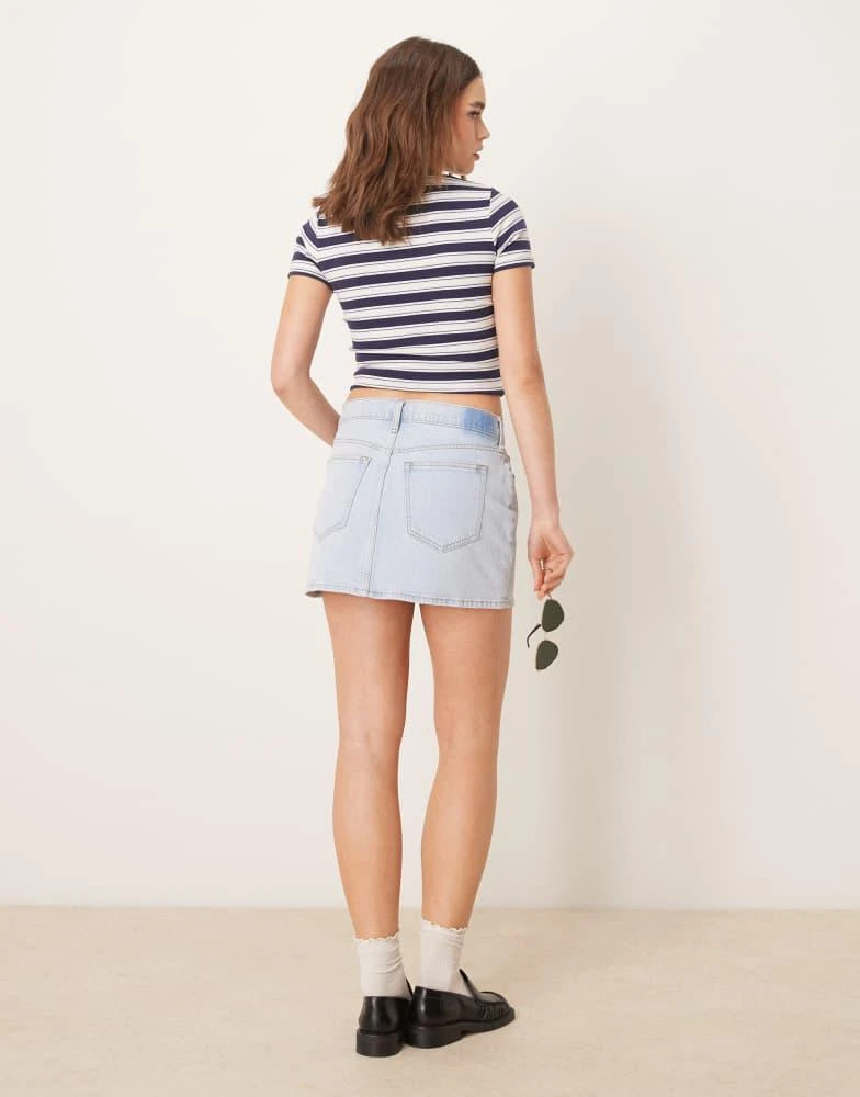 Abercrombie & Fitch Abercrombie & Fitch denim mini skirt in blue wash 4