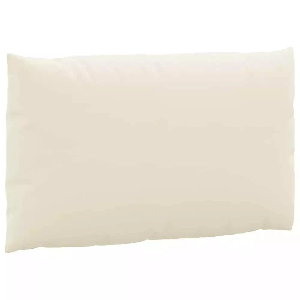 vidaXL Pallet Cushion Set of 2 Cream White 100% Oxford fabric Small 6
