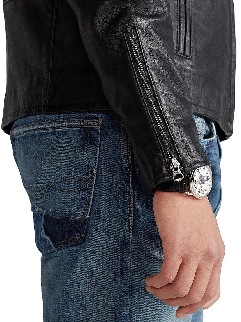 Ralph Lauren Lambskin Café Racer Jacket 7