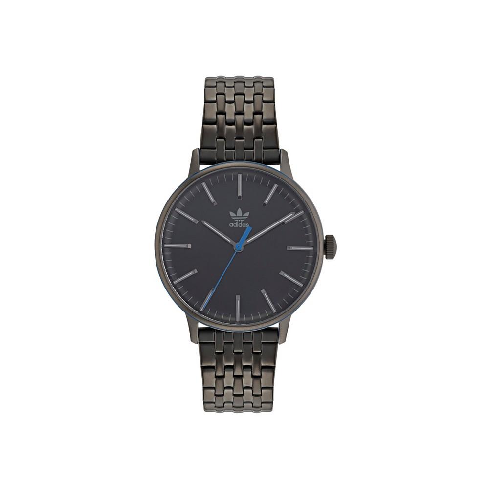 adidas Unisex Three Hand Code One Gunmetal Gray Stainless Steel Bracelet Watch 38mm