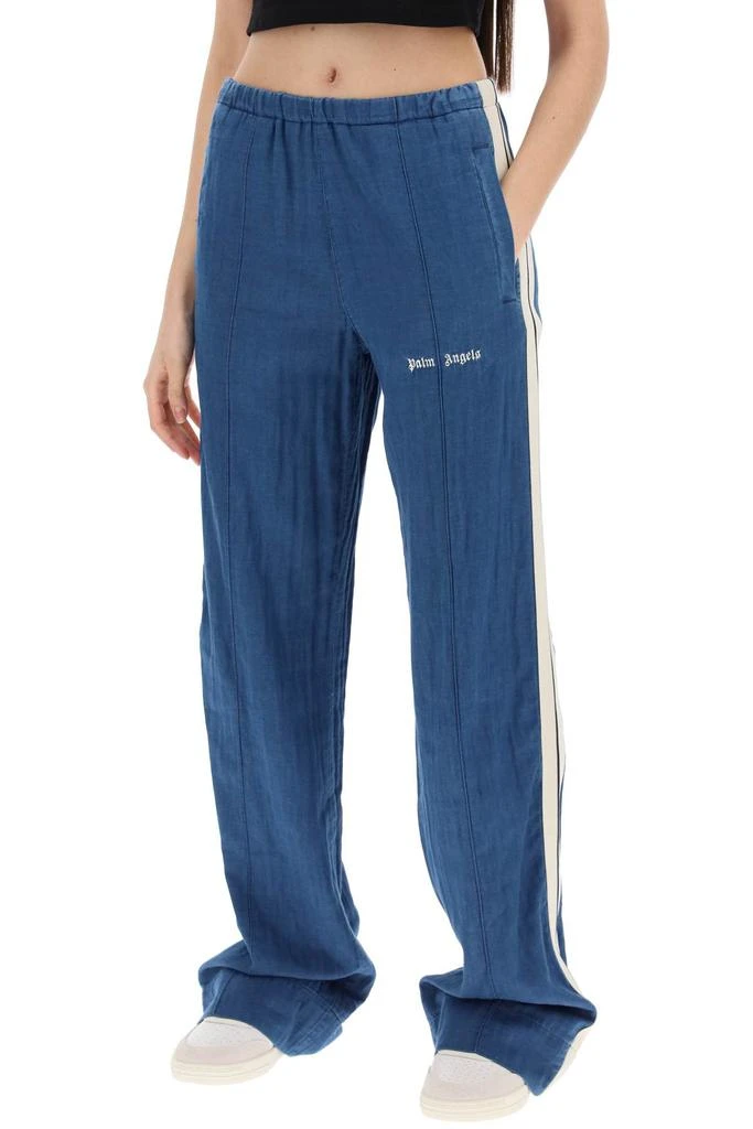 Palm Angels  INDIGO BLUE DENIM SPORT PANTS 4
