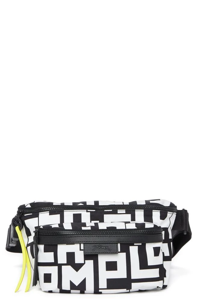 Longchamp Leather Trimmed Large Belt Bag